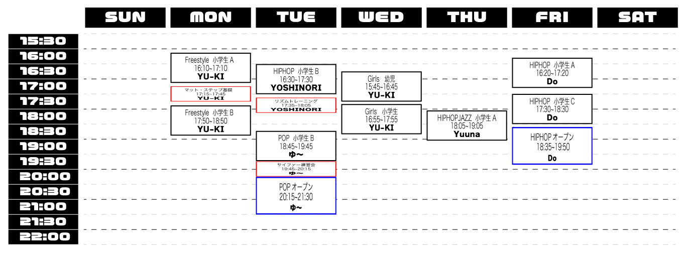schedule